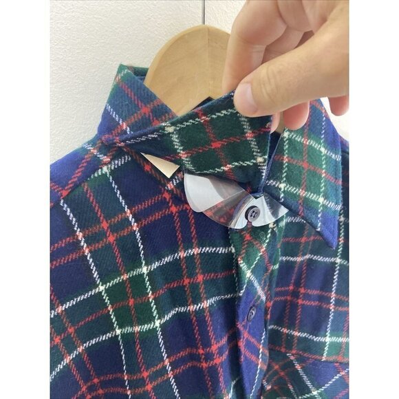 Vintage Paulo Conti 80s Deadstock Plaid Lumberjack Button Shirt Men M New - Picture 7 of 9